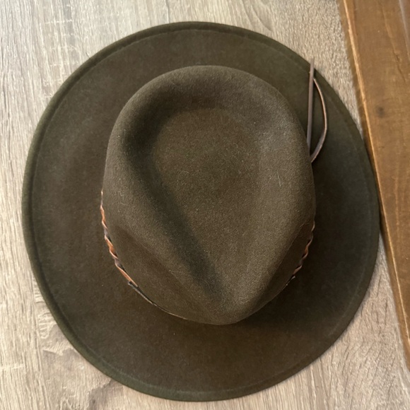 Vintage Golden Gate Hat Company Western Cowboy Hat Wool Hat Dark Olive Green - Picture 7 of 14